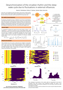 Desynchronization of the circadian rhythm and the sleepwake cycle due to fluctuations in external influence